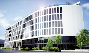 Die Form gibt der innovativen Büroimmobilie Ihren Namen: The Ship in Köln